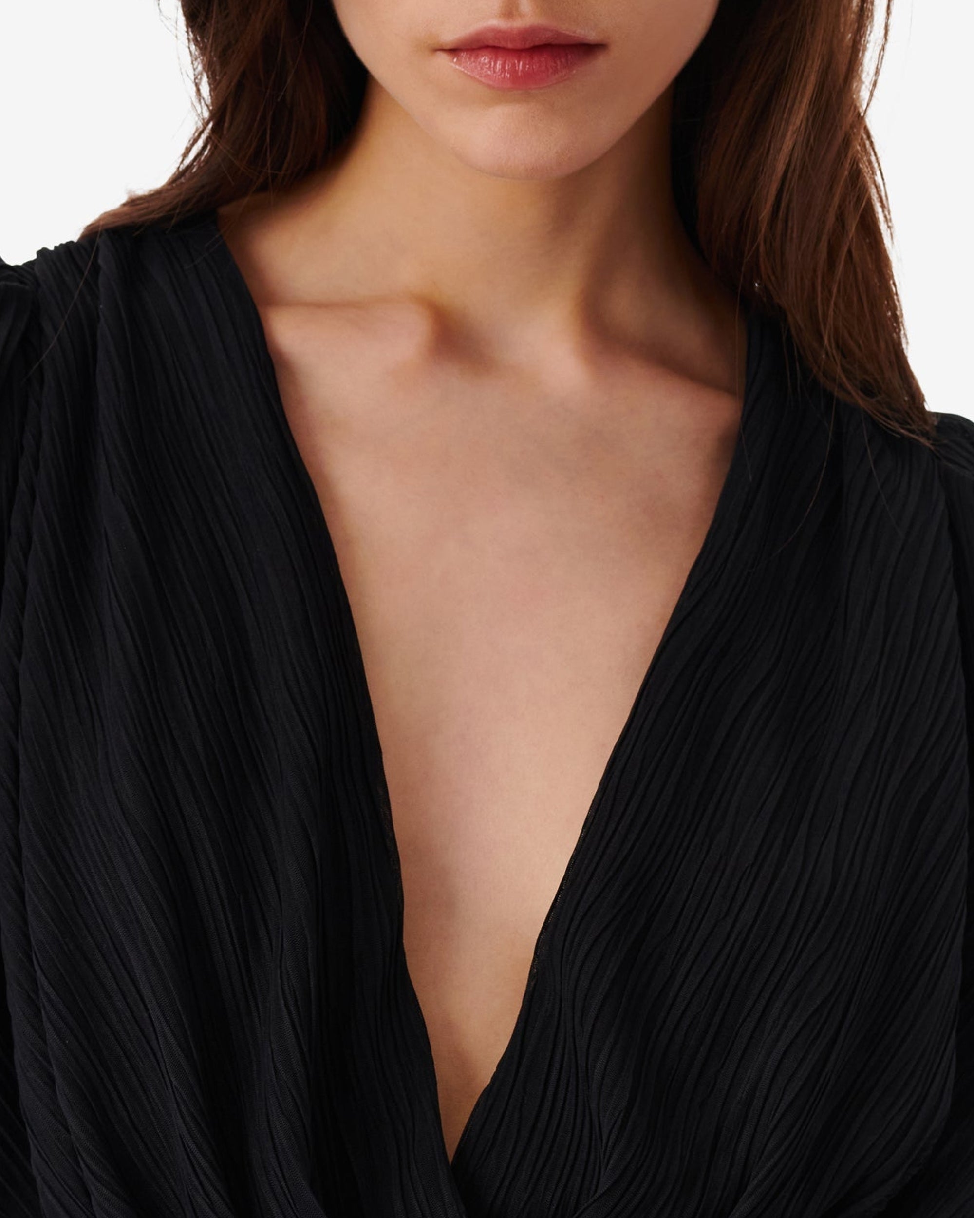 Amili long-sleeved blouse - Black