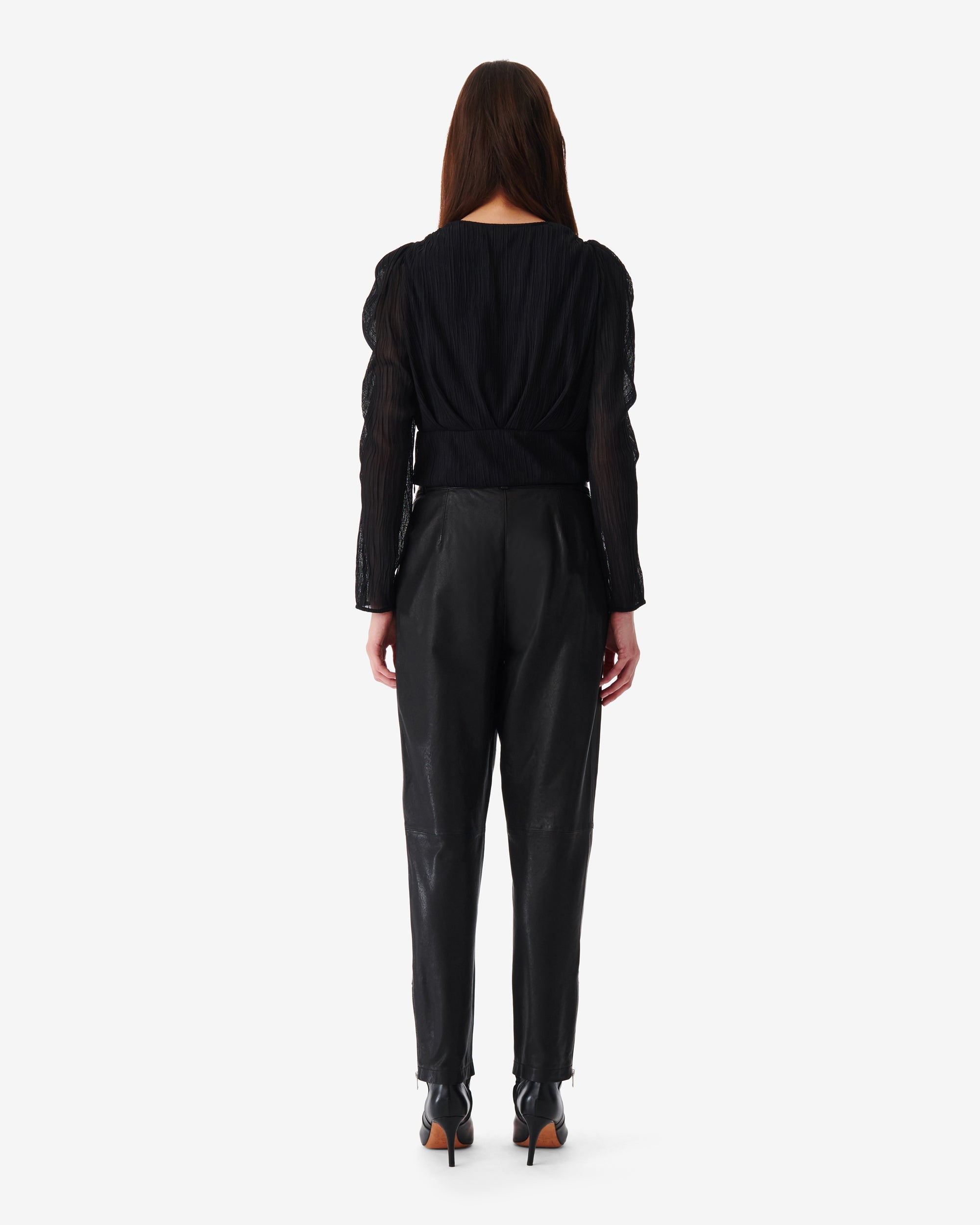 Amili long-sleeved blouse - Black