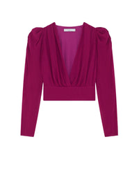 Amili long-sleeved blouse - Fushia