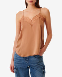 Berwyn silk camisole - Bronze