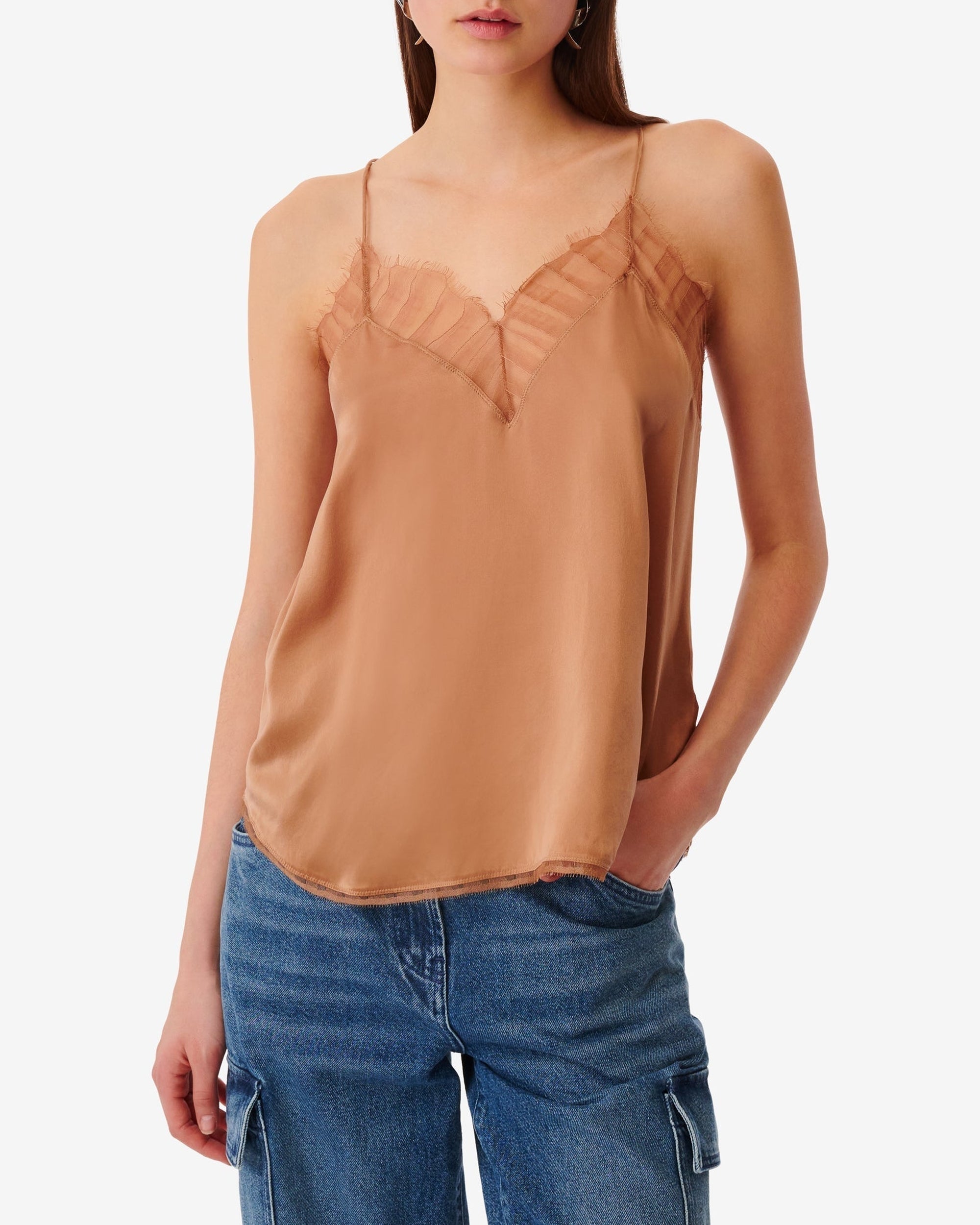 Berwyn silk camisole - Bronze