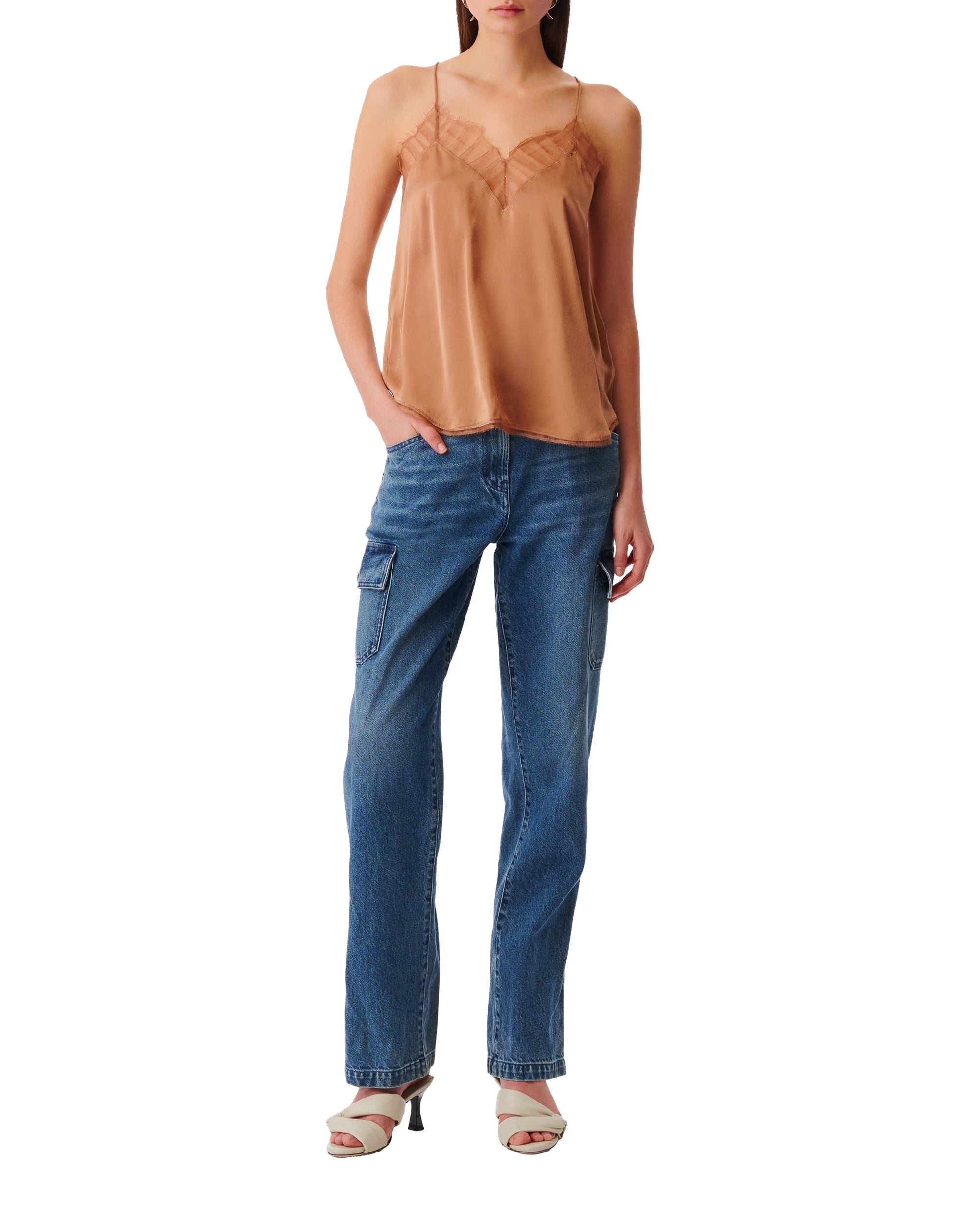 Berwyn silk camisole - Bronze