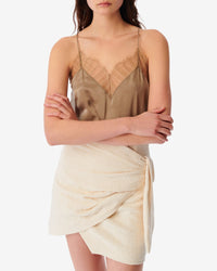 Berwyn silk camisole - Light Khaki