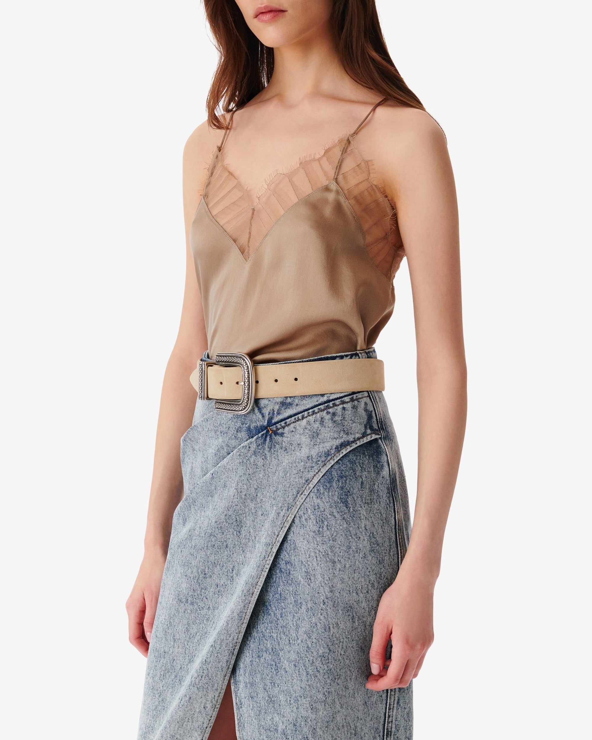 Berwyn silk camisole - Taupe