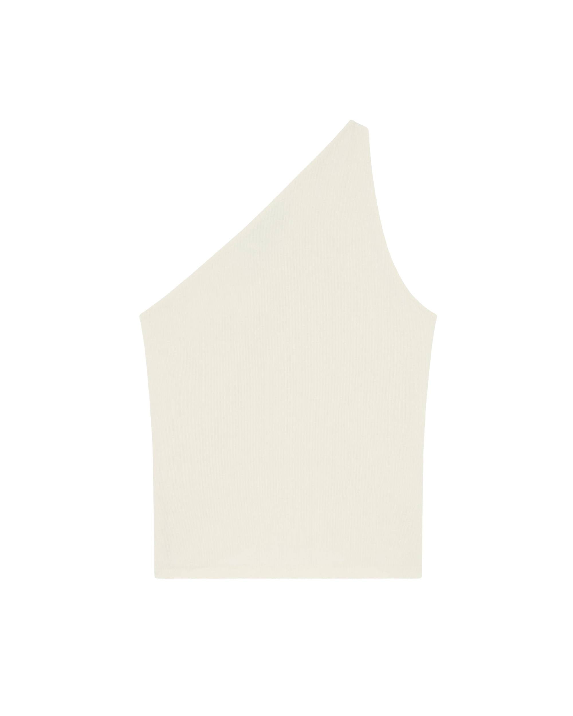 Asymmetrical Pivo tank top - Cloudy White