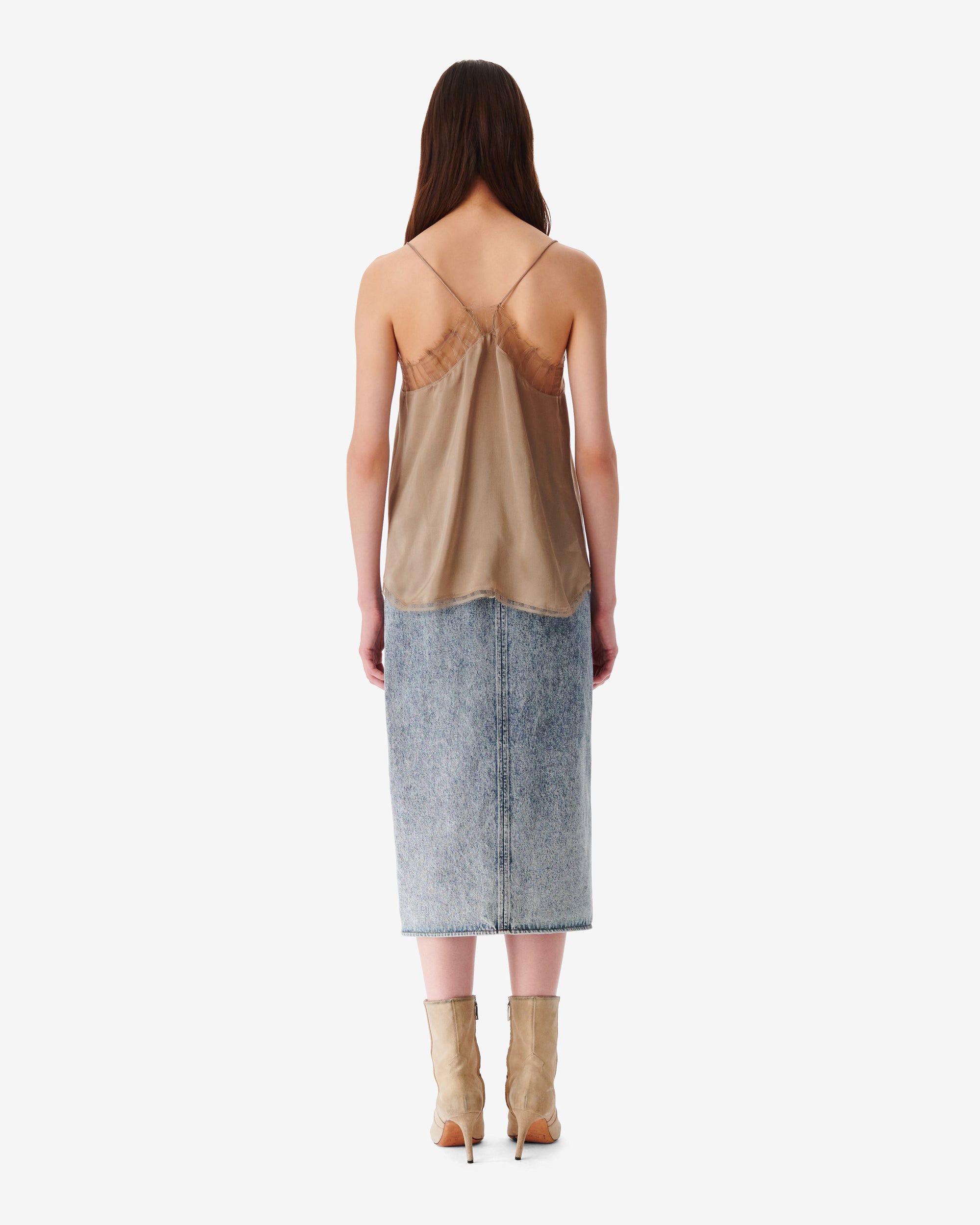 Berwyn silk camisole - Taupe