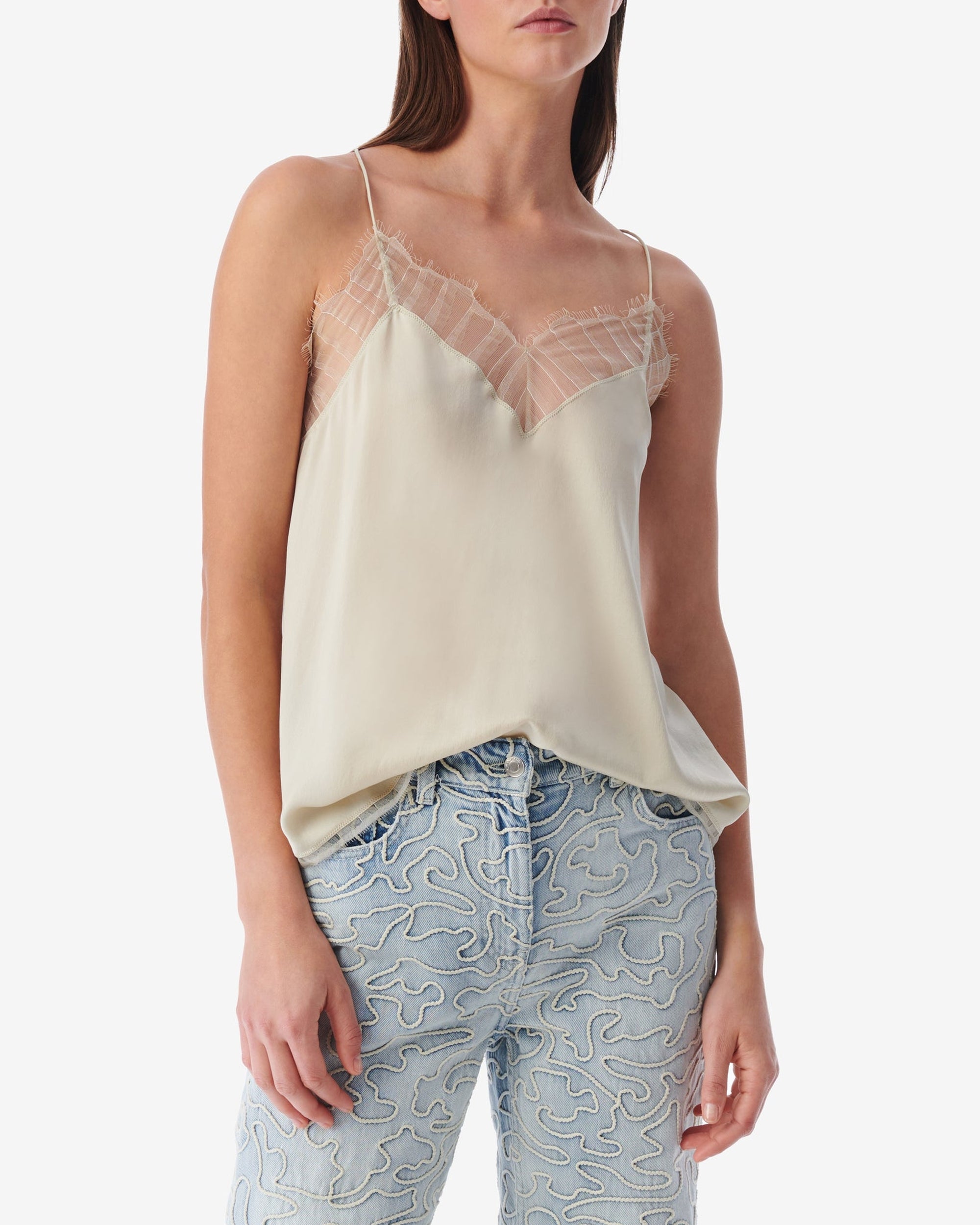 Berwyn silk camisole - Cream