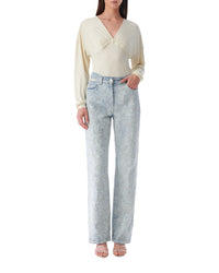 Chadya long-sleeved blouse - Cream