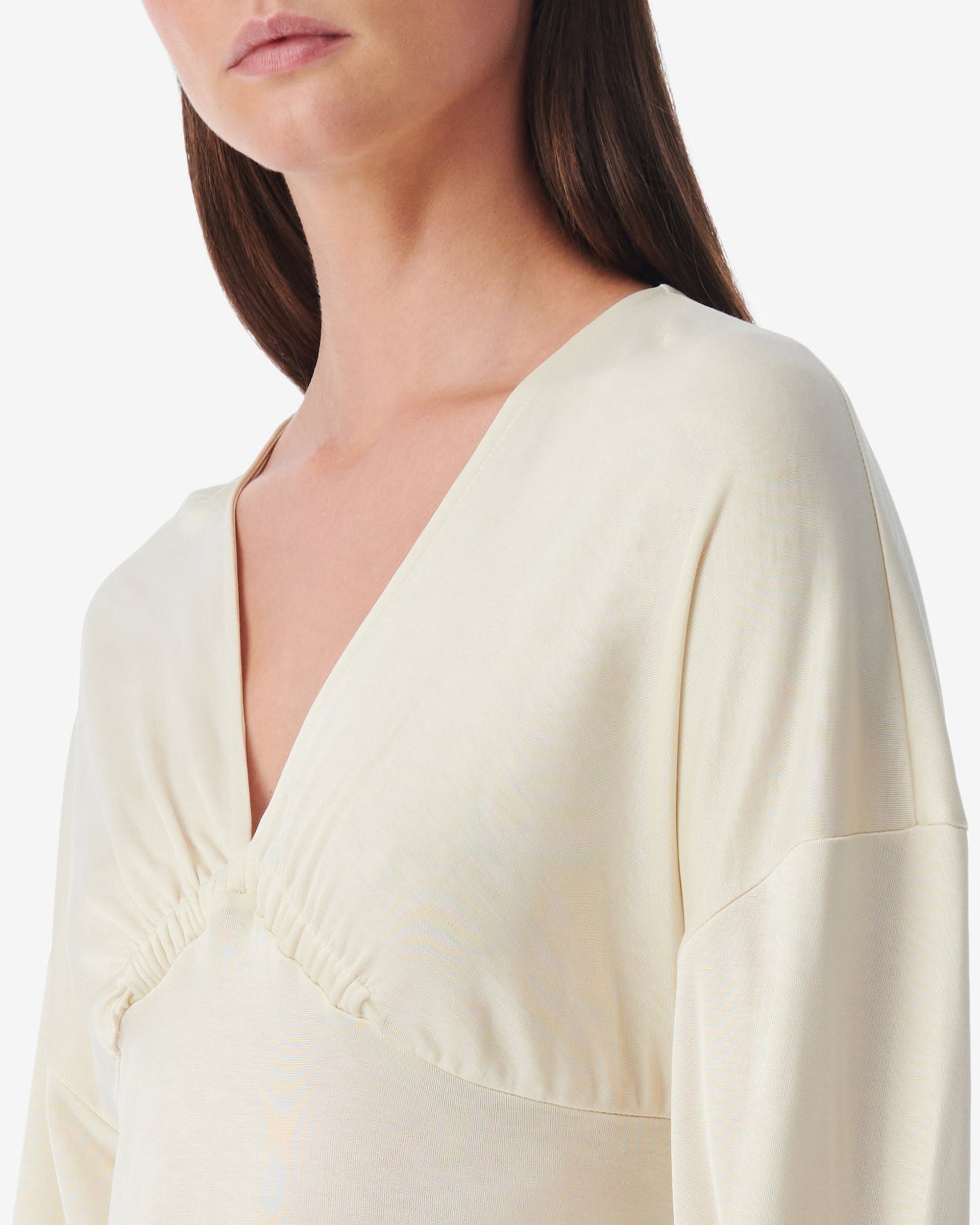 Chadya long-sleeved blouse - Cream