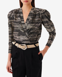 Blouse Charinaspe - Black & Gold