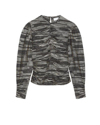 Darlia blouse - Black & Gold