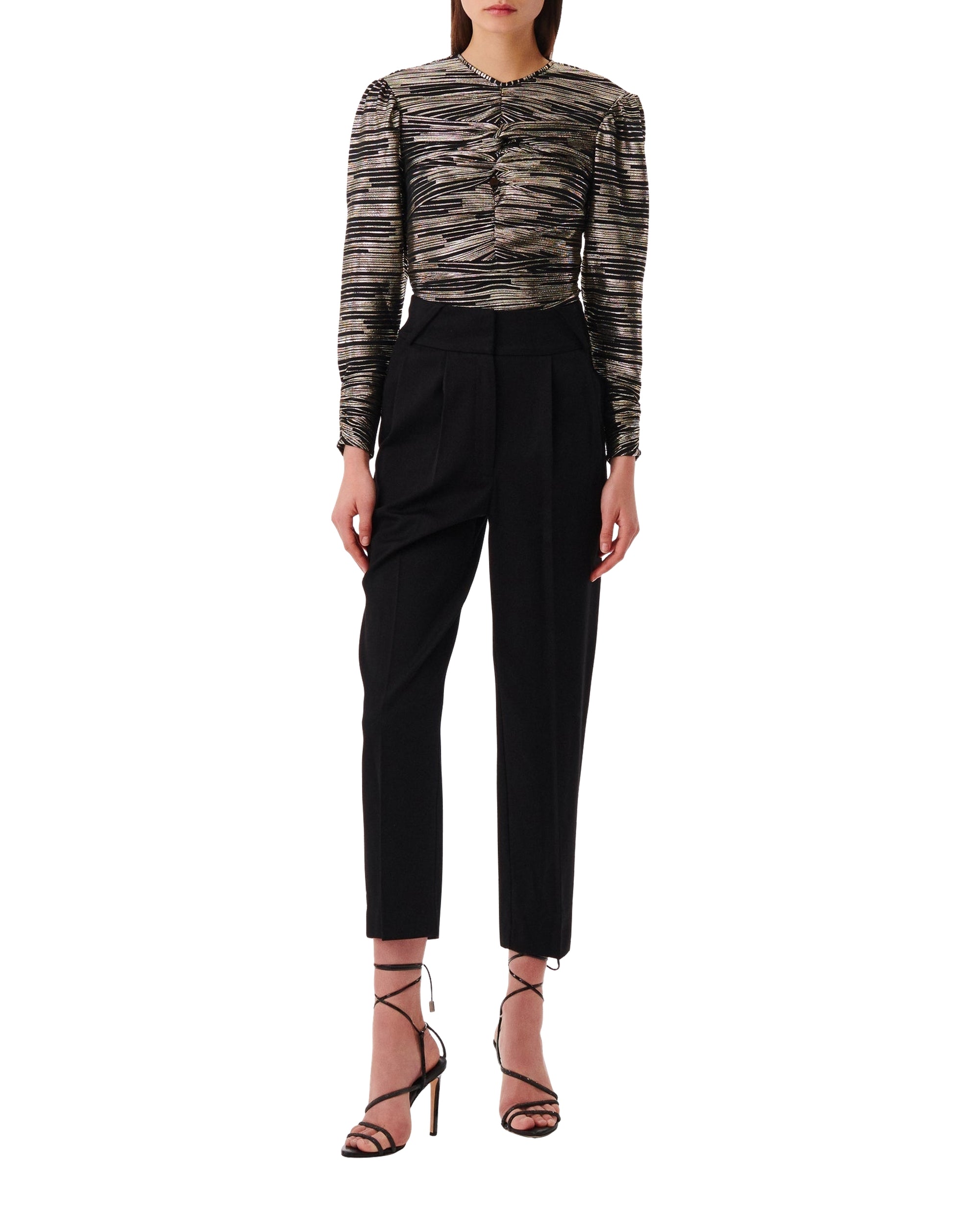 Darlia blouse - Black & Gold