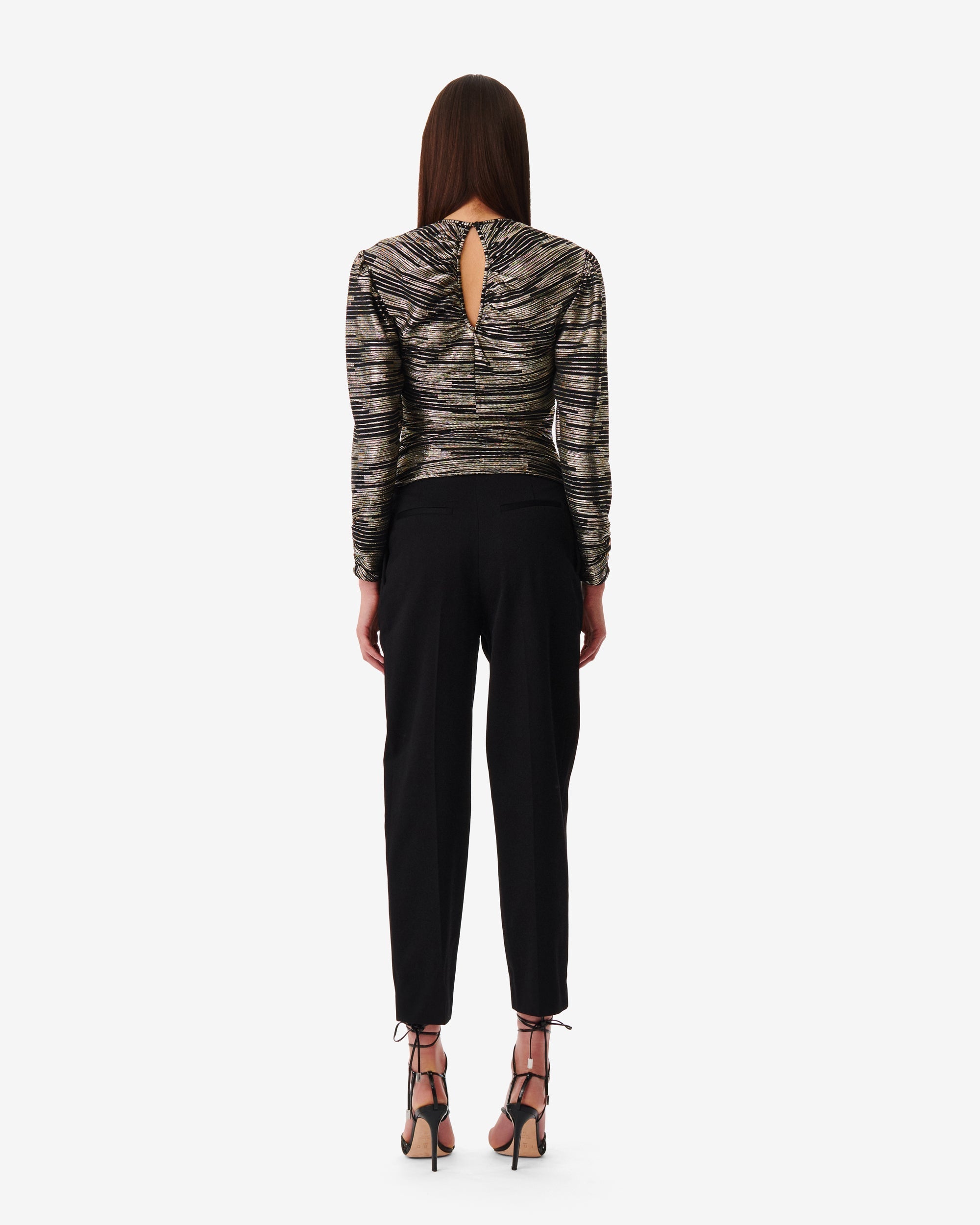 Darlia blouse - Black & Gold