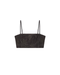 Davina leather bra - Black