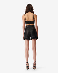 Davina leather bra - Black