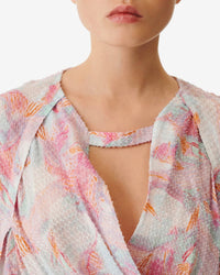 Freddi blouse - Light Pink Multico