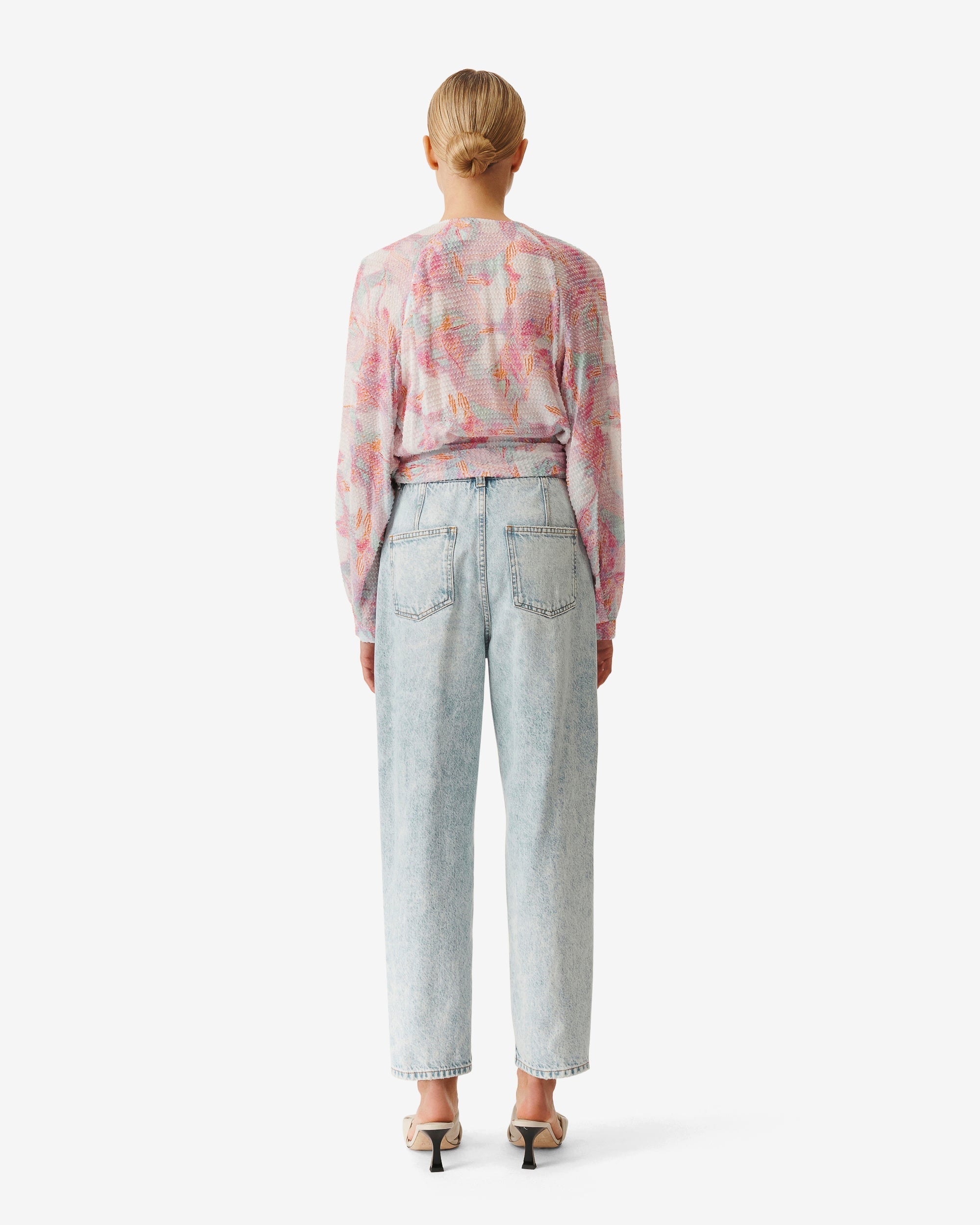 Freddi blouse - Light Pink Multico