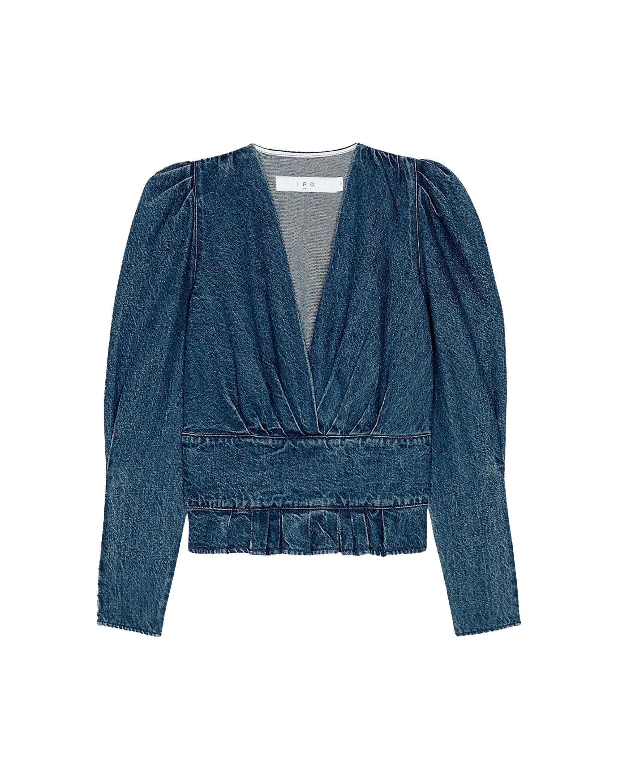 Silja long-sleeved top - Blue Denim