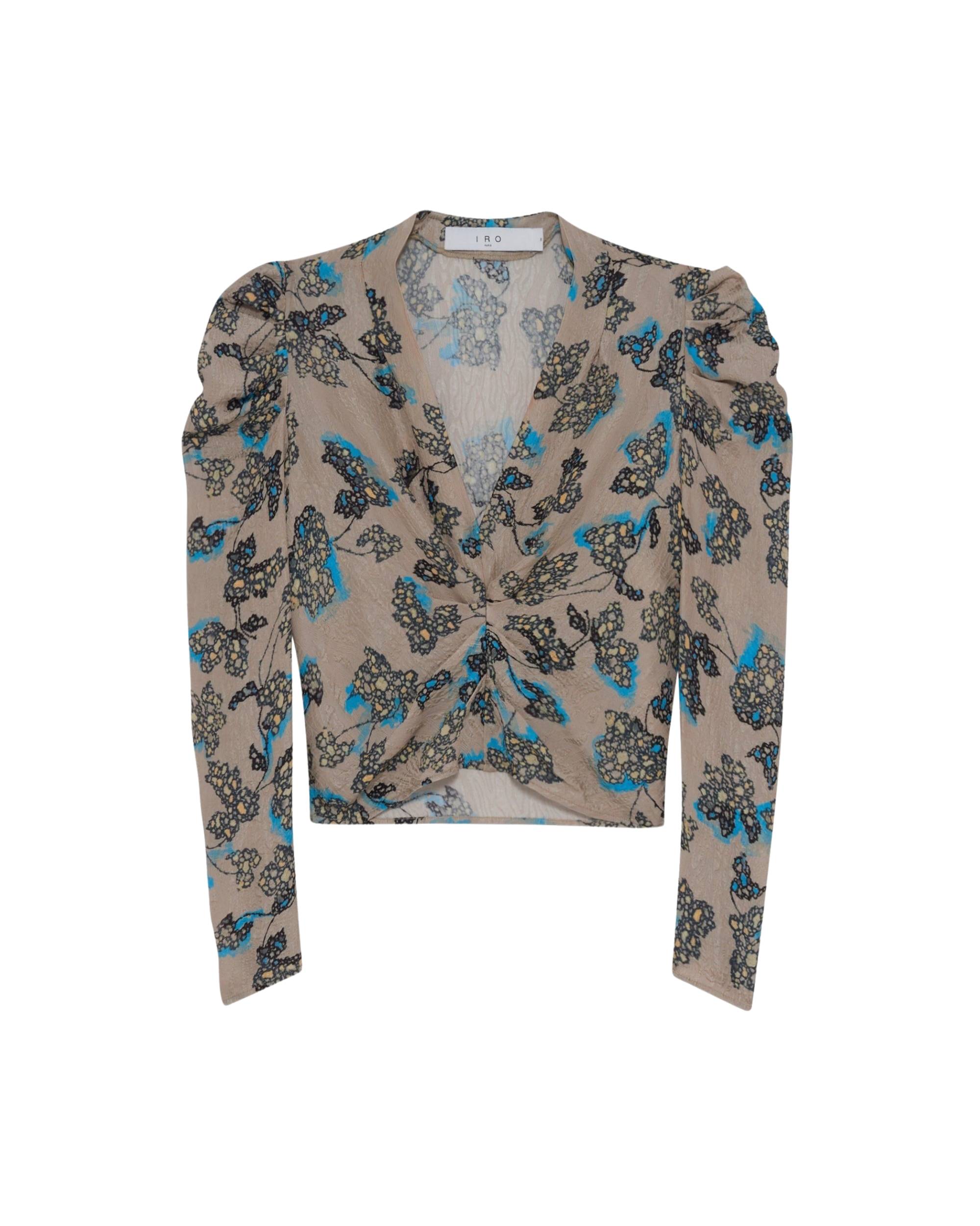 Stala silk blend top - Beige Multico