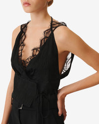 Honea silk blend camisole - Black