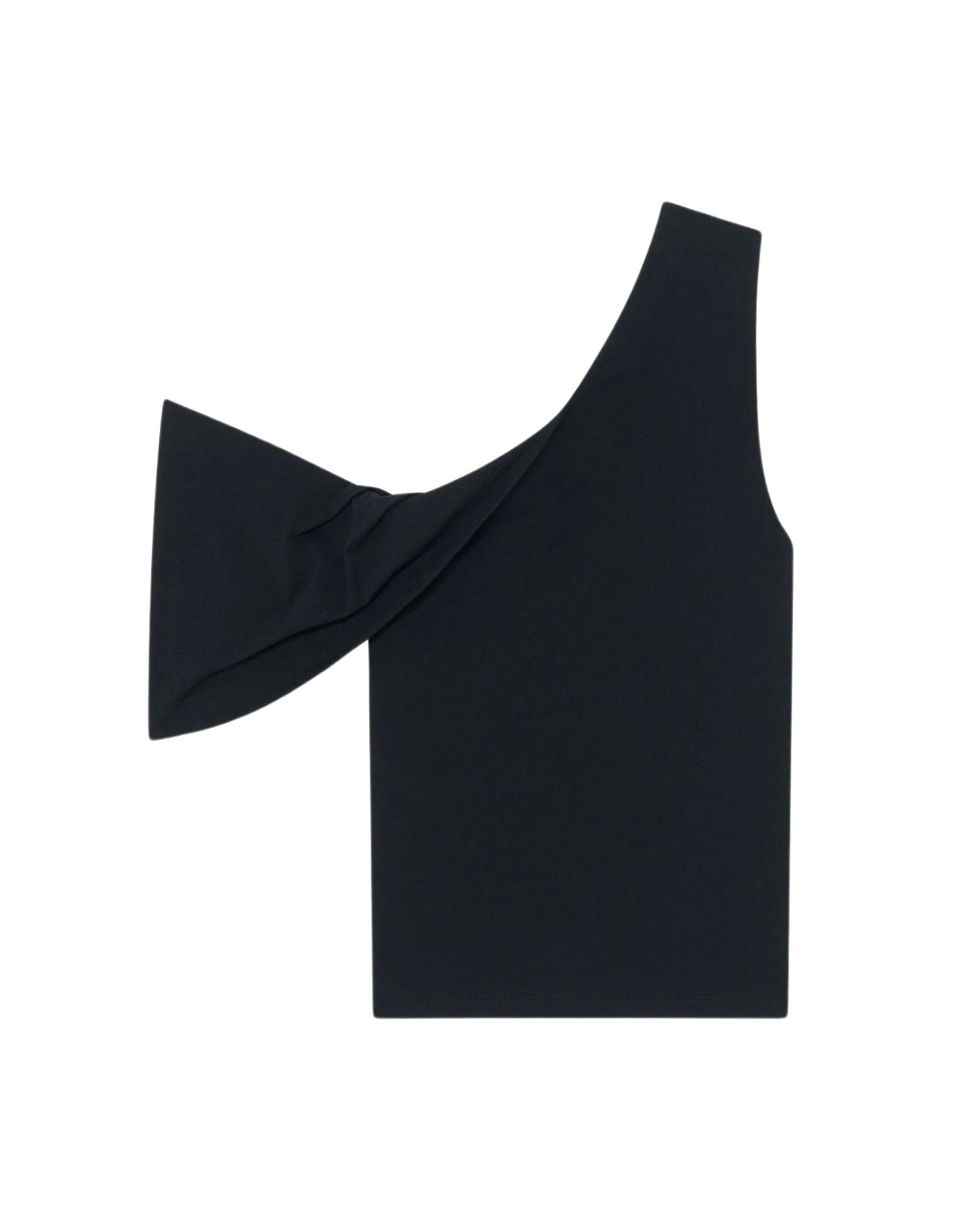 Irine asymmetric T-shirt - Black