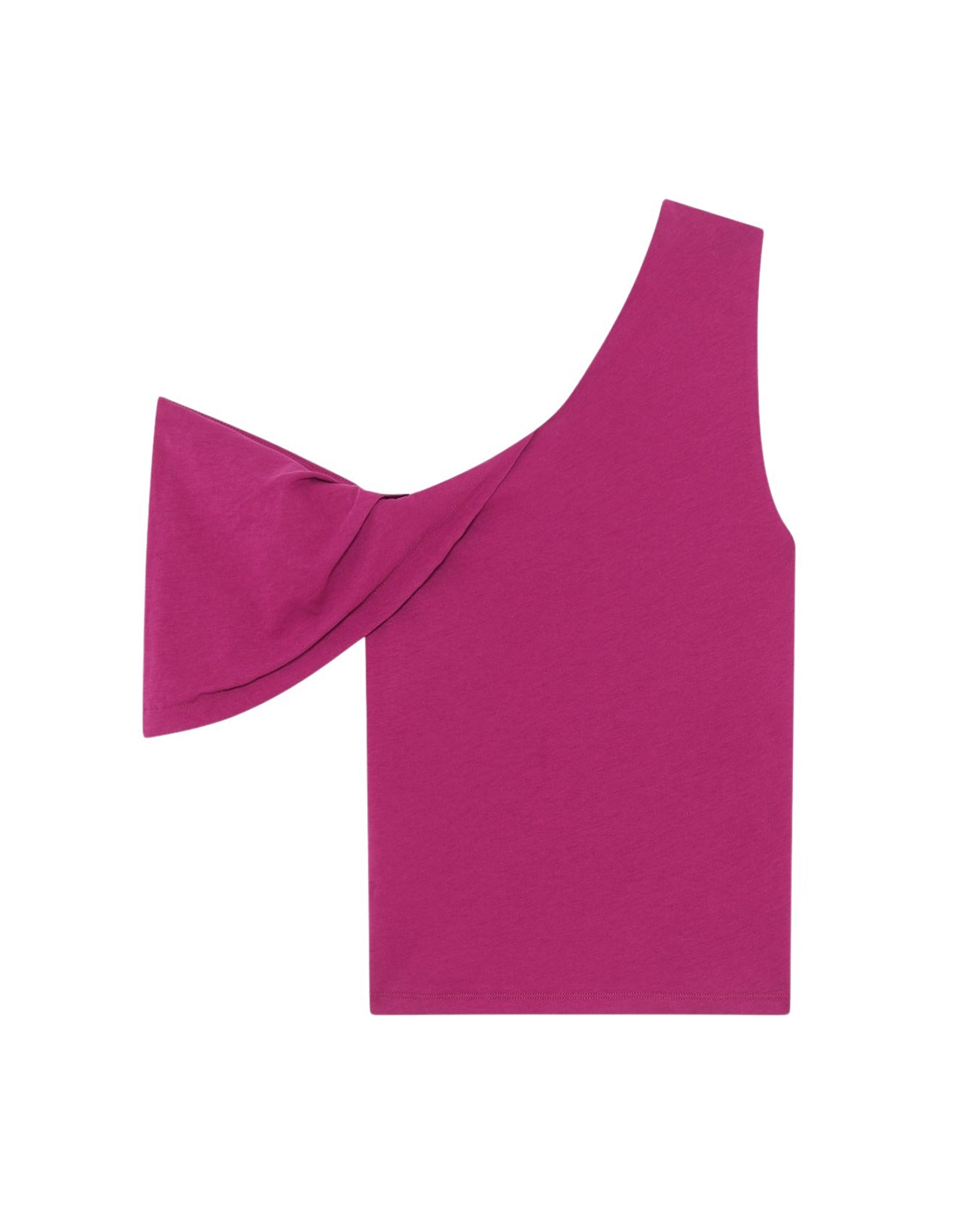 Irine asymmetrical T-shirt - Berry