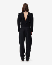 Joana wool blend top - Black