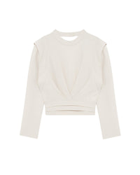 Joana wool blend top - Ecru