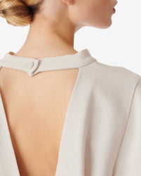 Joana wool blend top - Ecru