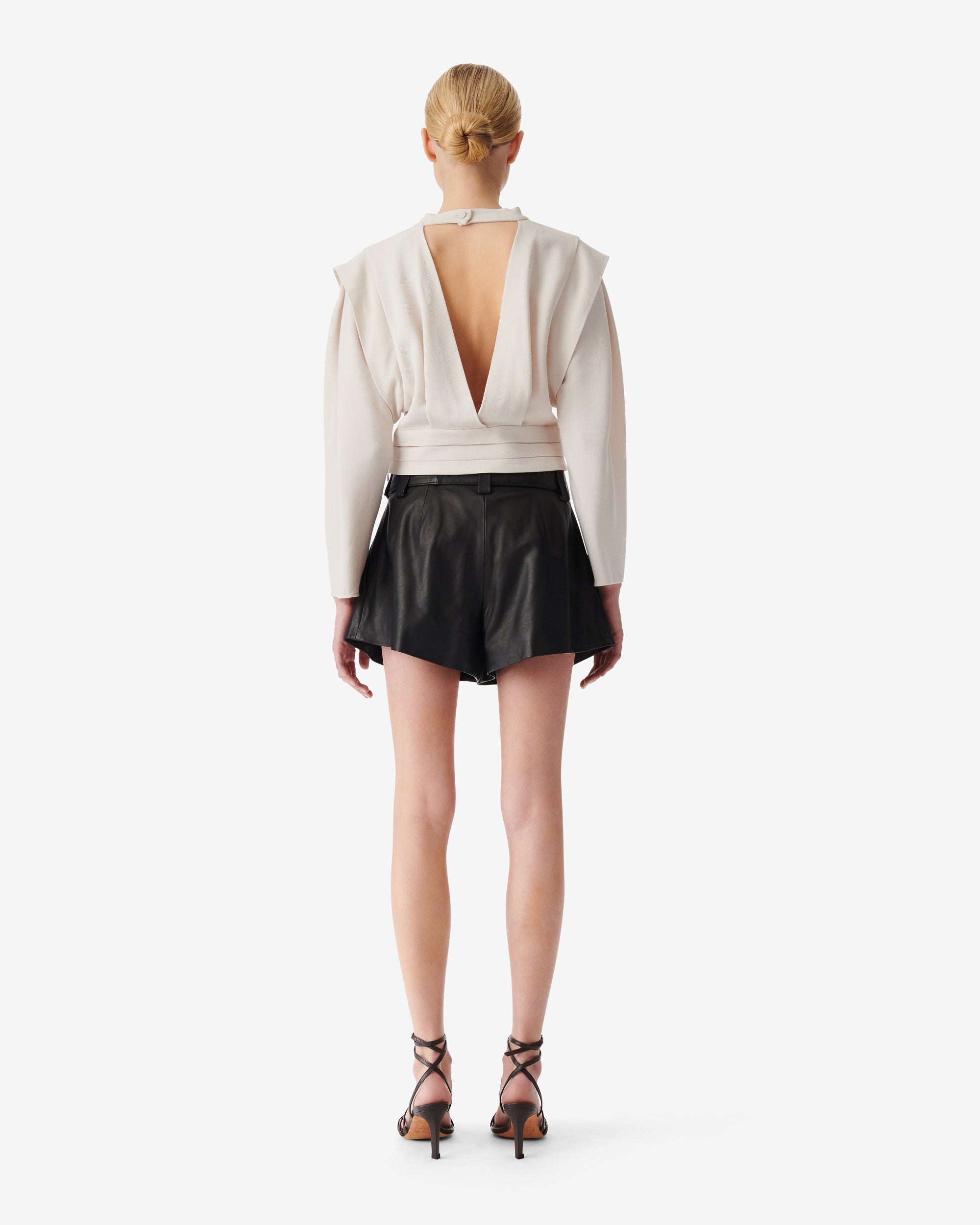 Joana wool blend top - Ecru
