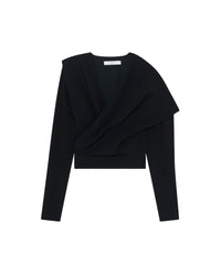 Kayla long-sleeved blouse - Black