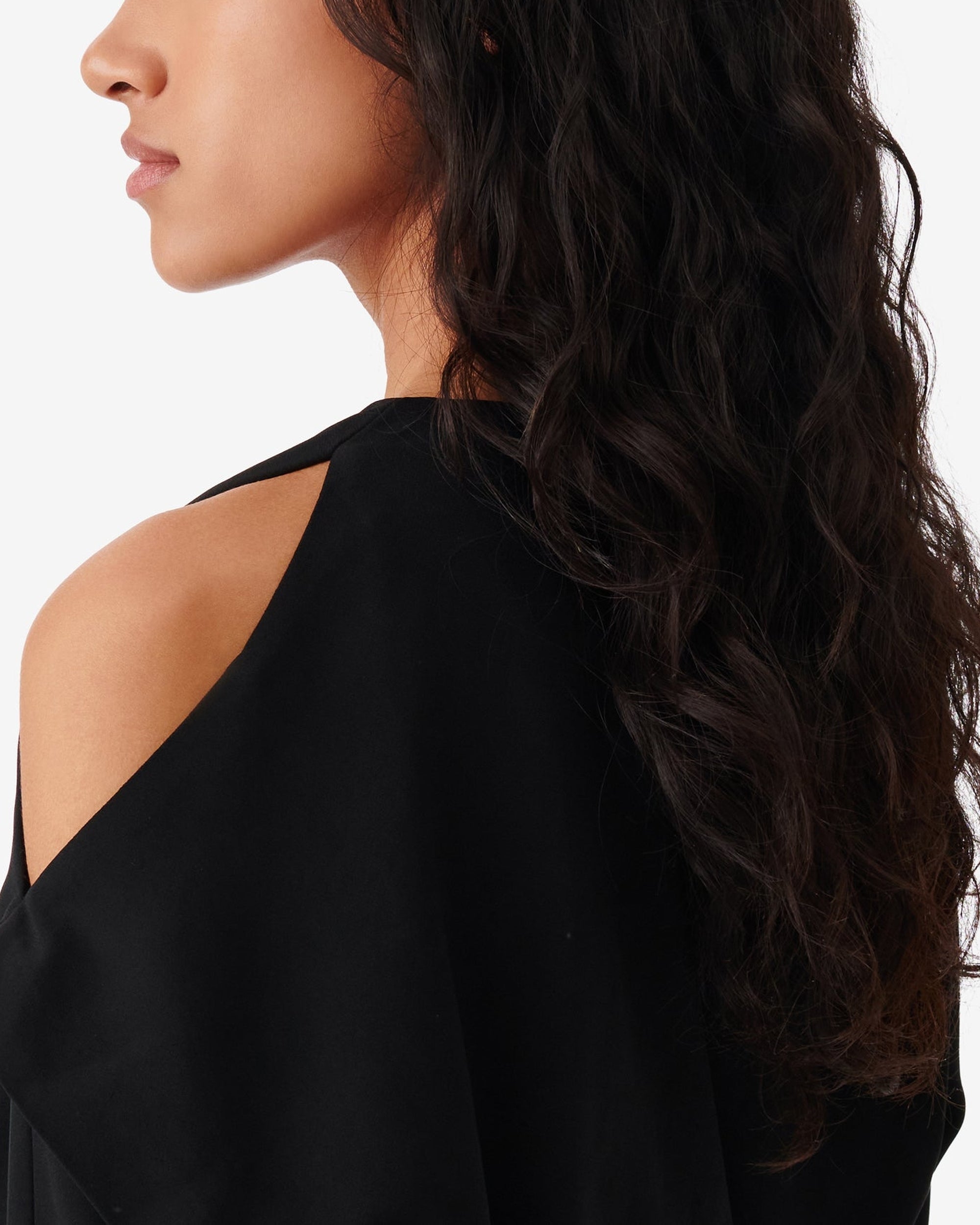 Kayla long-sleeved blouse - Black