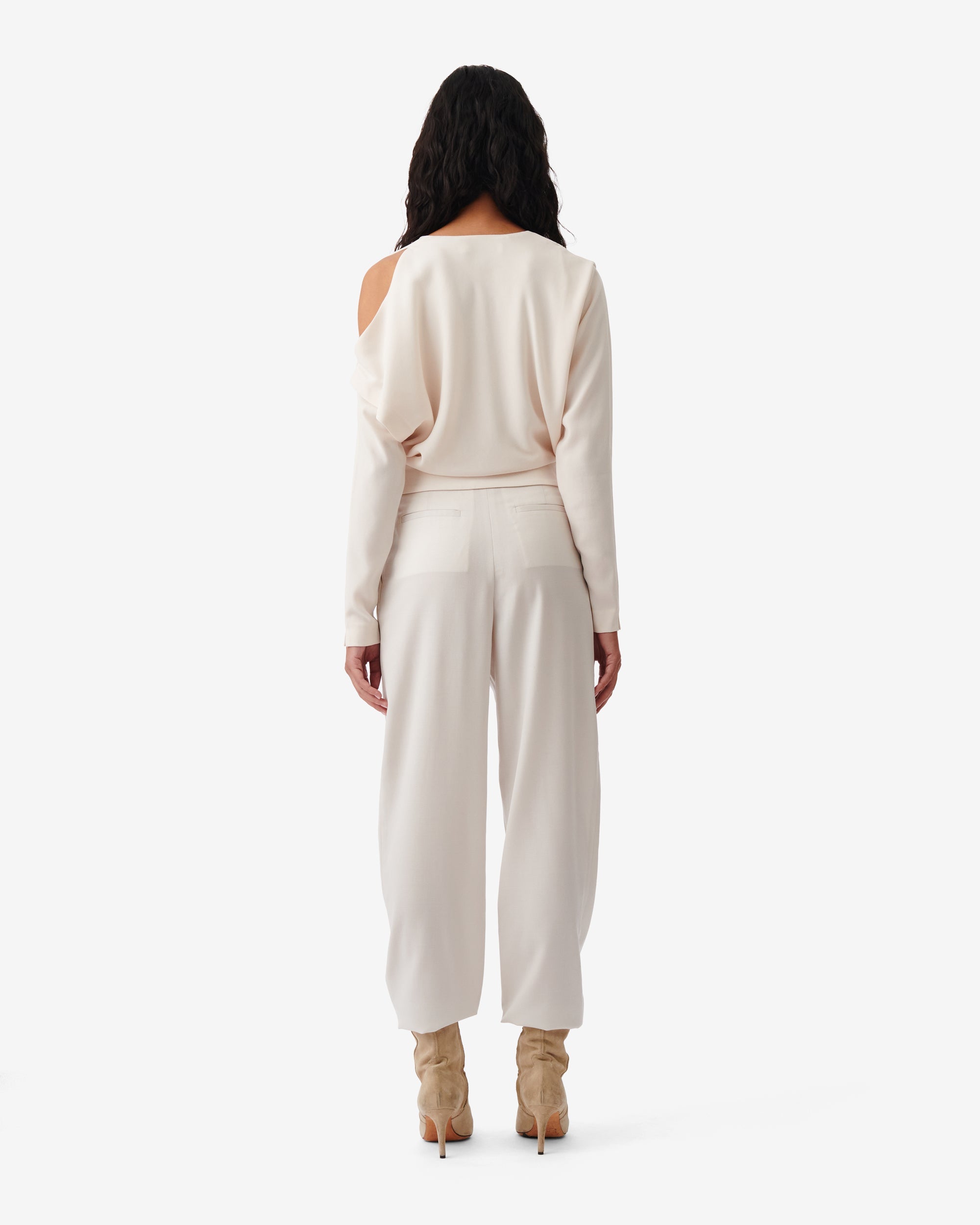 Kayla v-neck top - Ecru