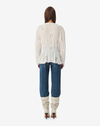Lalia long-sleeved blouse - Ecru