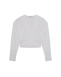 Leanel long-sleeved blouse - White