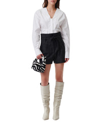 Leanel long-sleeved blouse - White