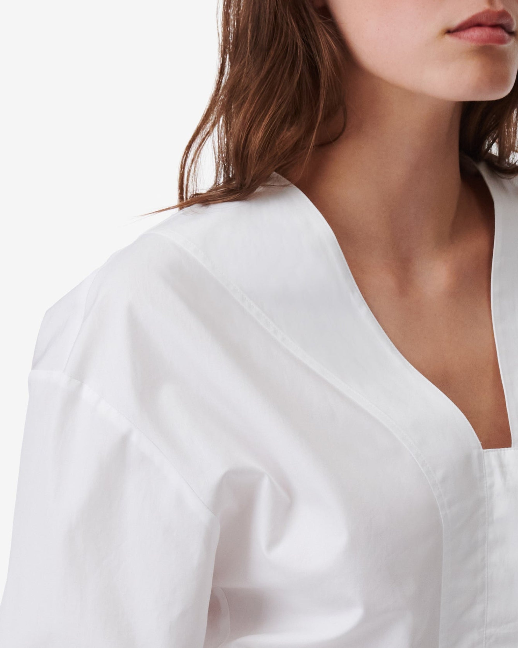 Leanel long-sleeved blouse - White