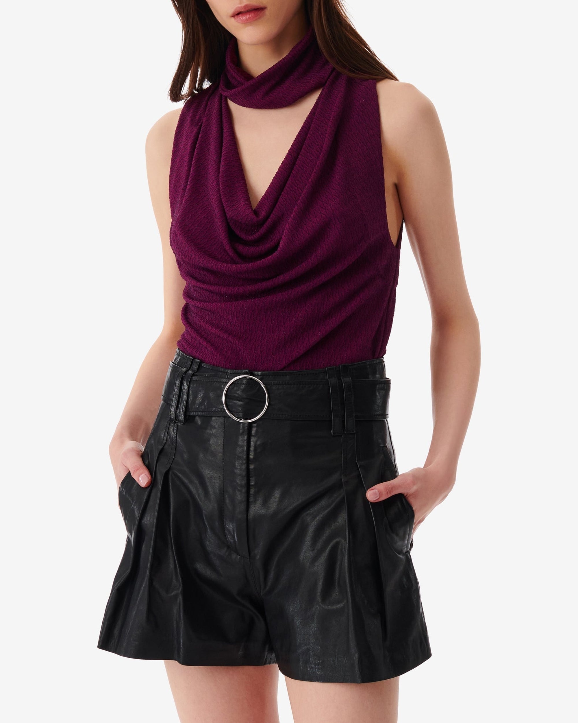Top Marlene - Fushia & Black