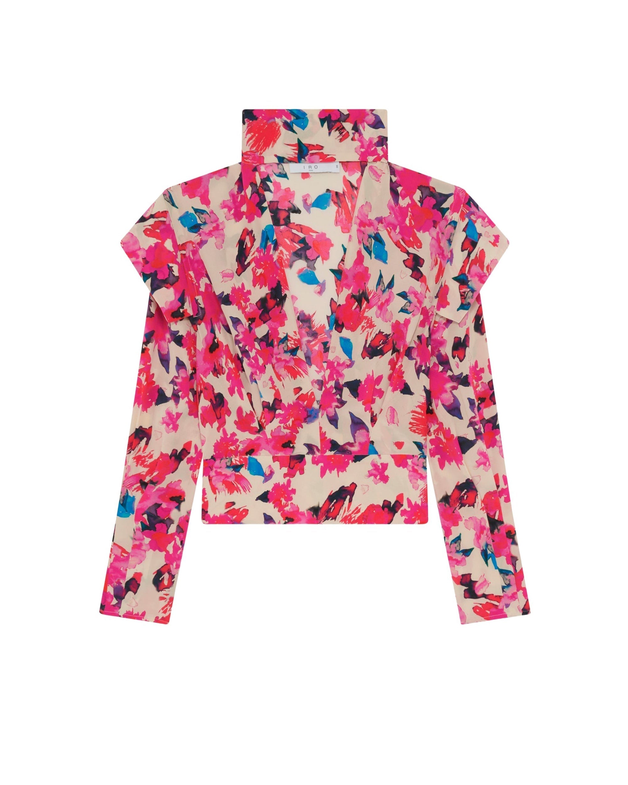 Martina silk top - Multico Ecru