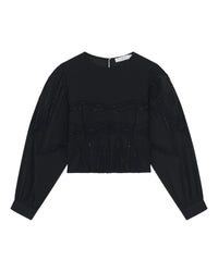 Mirama long-sleeved blouse - Black
