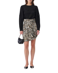 Mirama long-sleeved blouse - Black