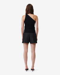Pivo asymmetric tank top - Black