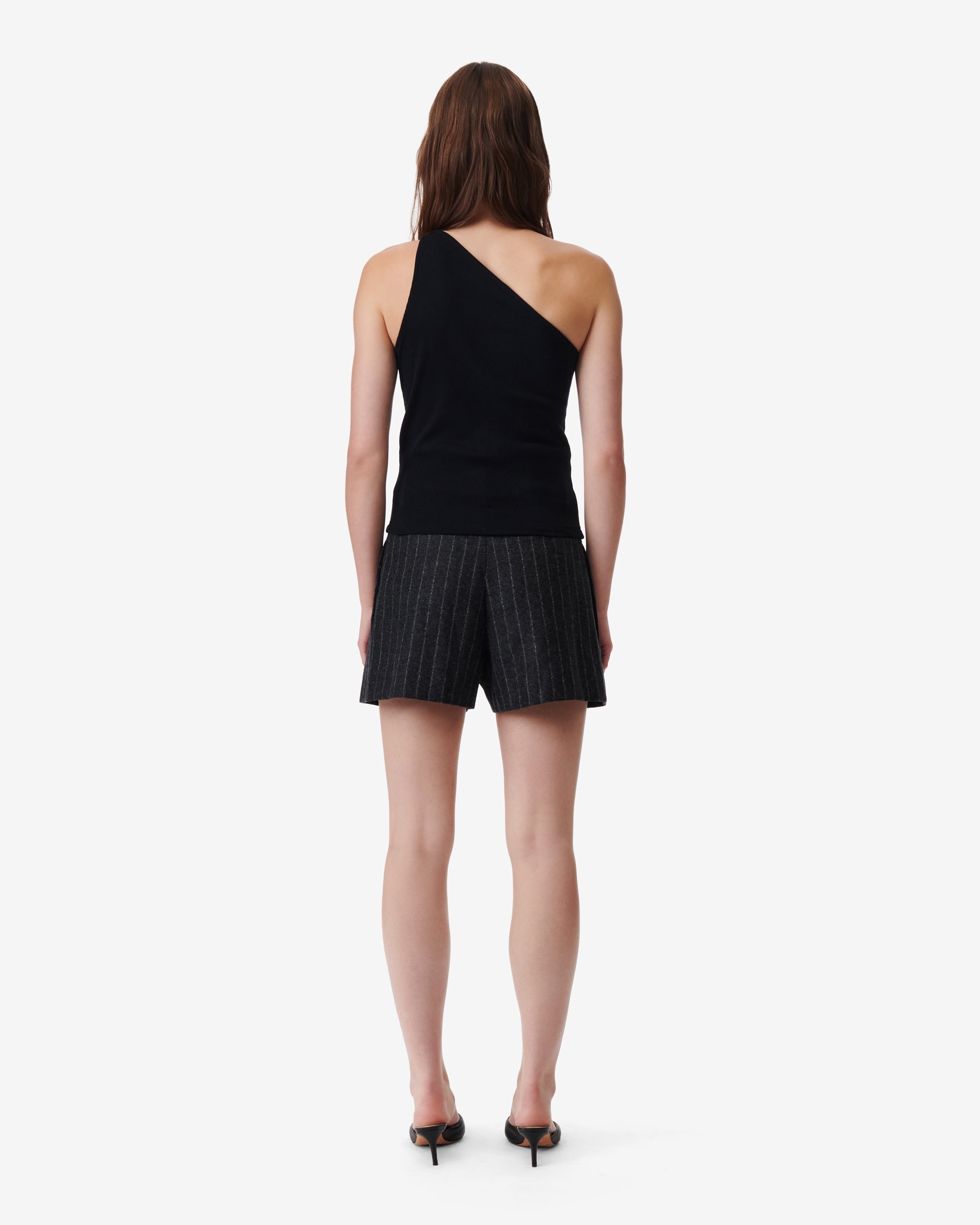 Pivo asymmetric tank top - Black