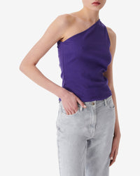 Pivo asymmetric tank top - Vintage Purple