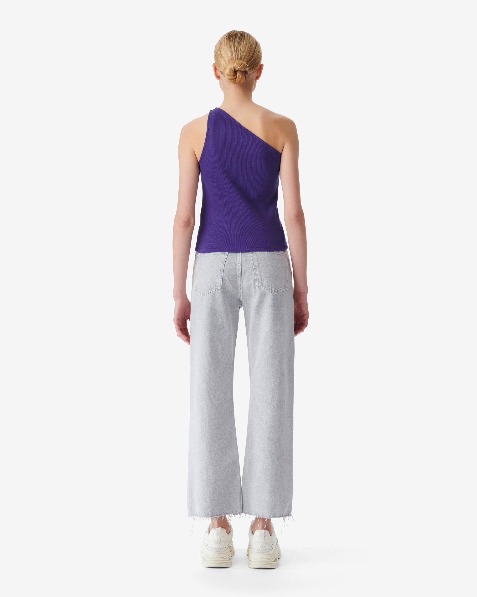 Pivo asymmetric tank top - Vintage Purple