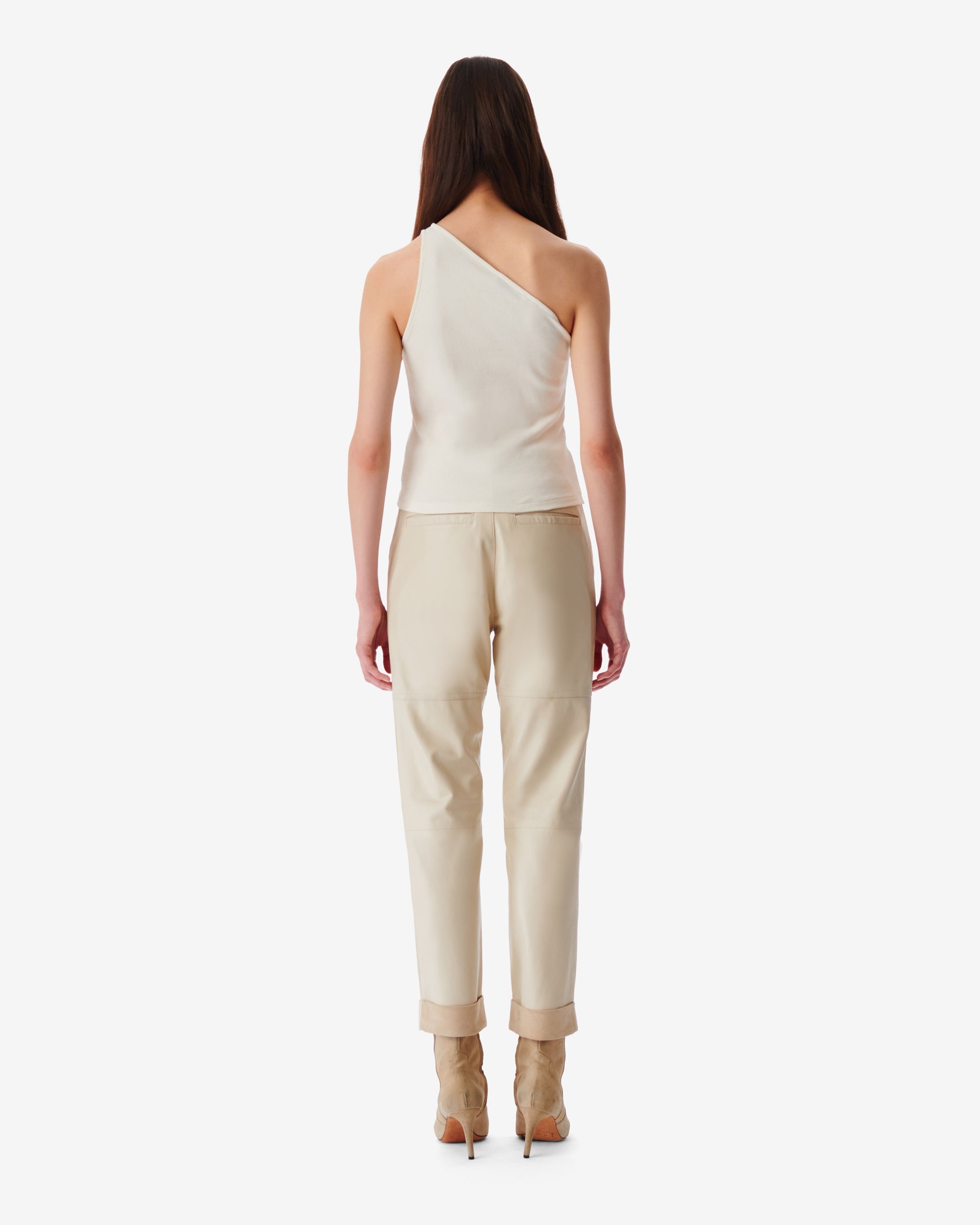 Asymmetrical Pivo tank top - Cloudy White