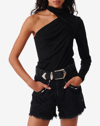 Soemo asymmetric T-shirt - Black