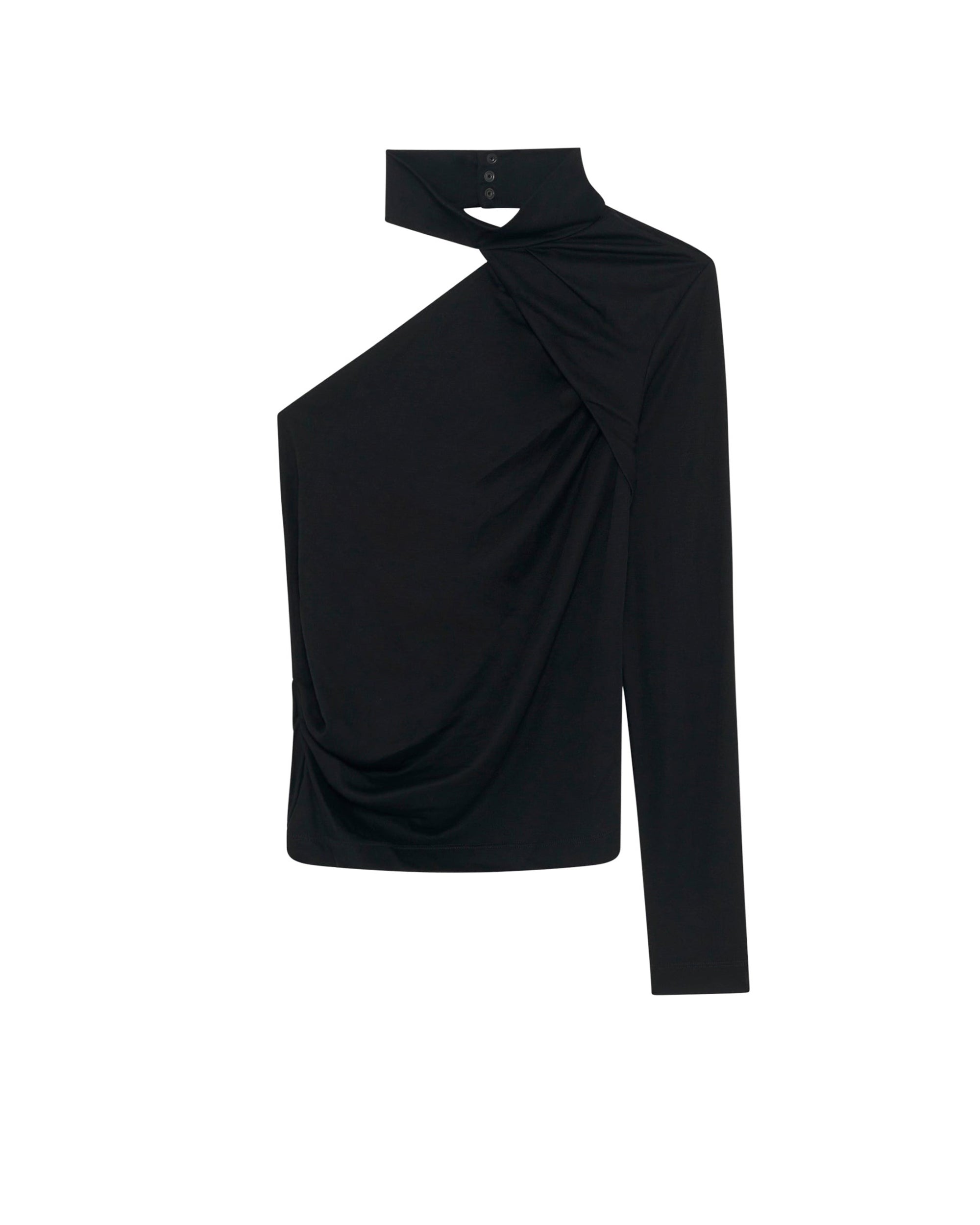 Soemo asymmetric T-shirt - Black