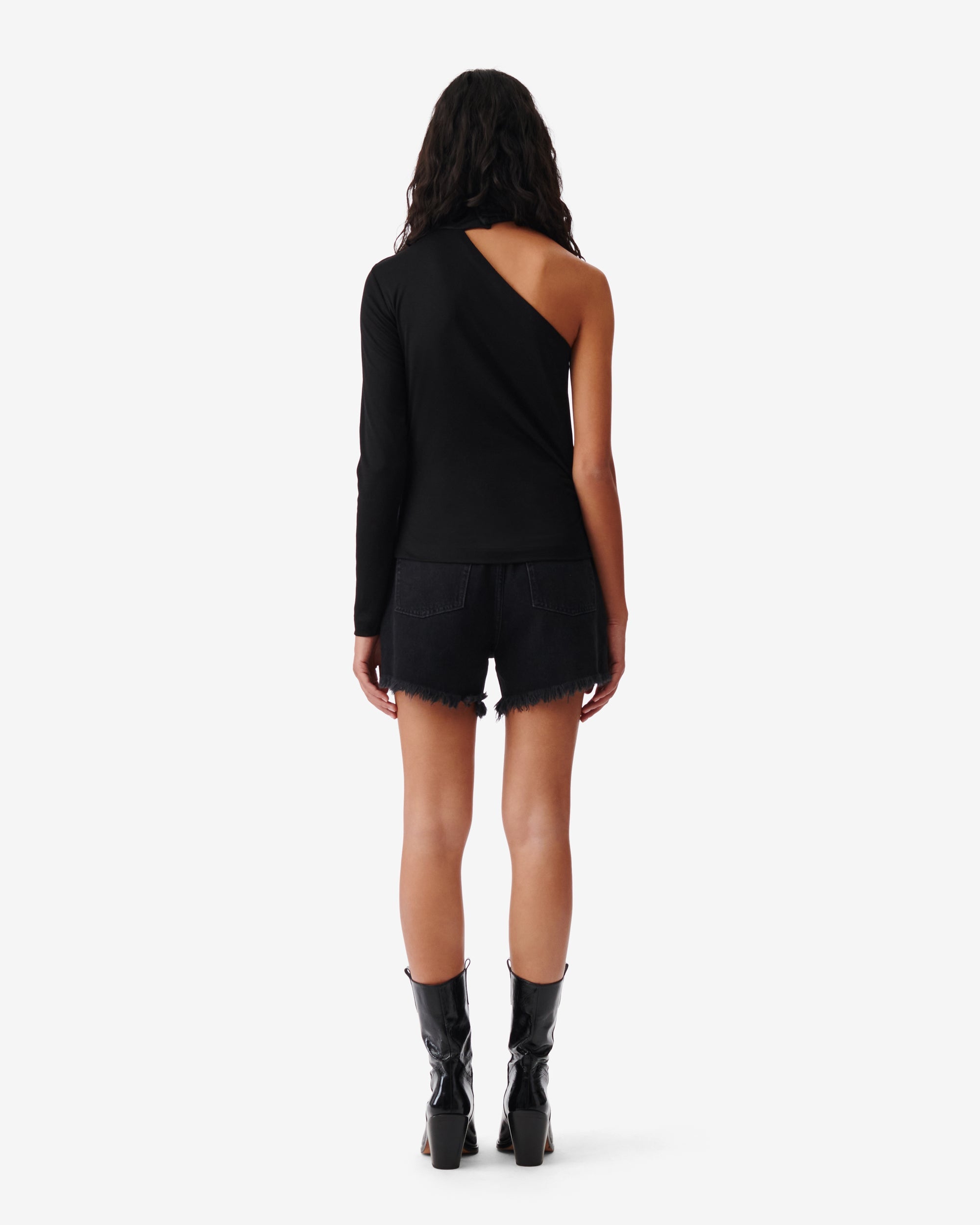 Soemo asymmetric T-shirt - Black