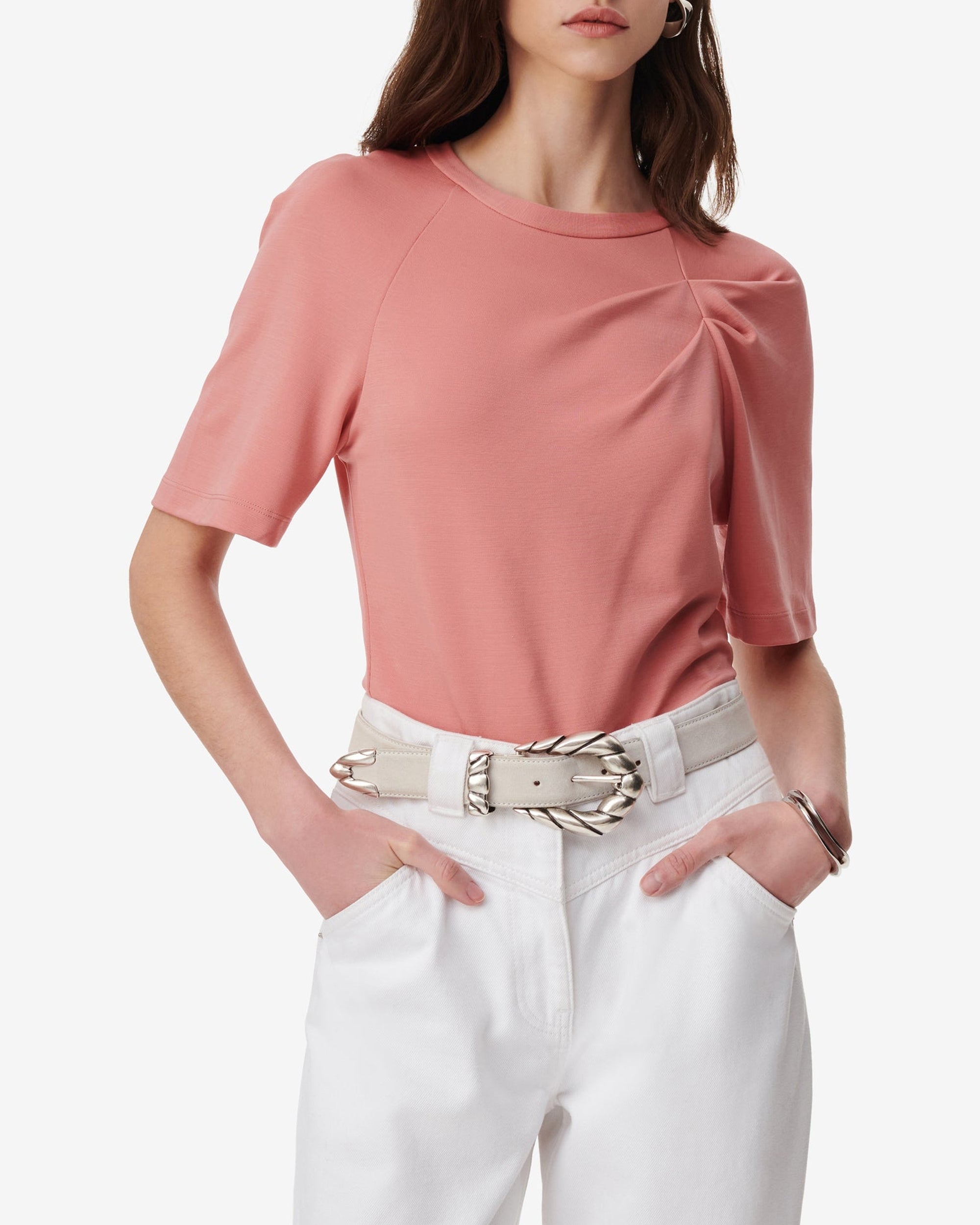 Umae short-sleeved T-shirt - Peach